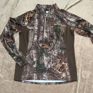 Field & Stream Realtree long sleeve Quarter Zip Pullover Size XL Smartwick
